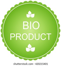 Bio product -  label and badge. Vector image.