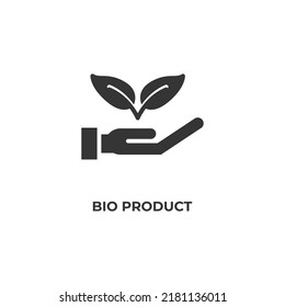 bio product vector icon. filled flat sign for mobile concept and web design. Symbol, logo illustration. Vector graphics