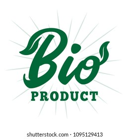 Bio product. Vector and illustration.