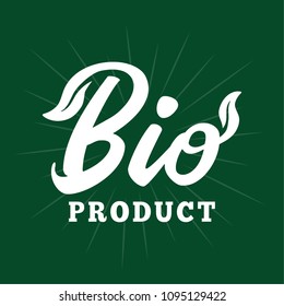Bio product. Vector and illustration.