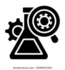 Bio Research Icon Element For Design And Vector