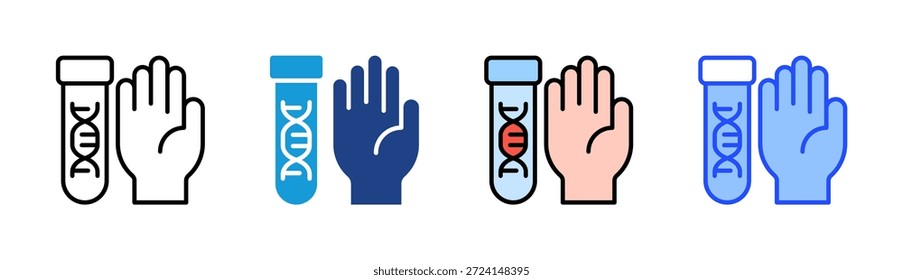 Conjunto de iconos de Bio Safety colección de estilos múltiples