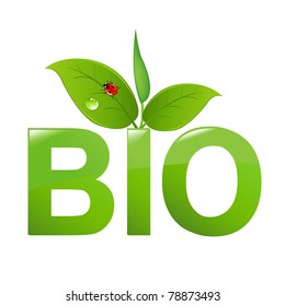 Bio Sign, Isolated On White Background, Vector Illustration