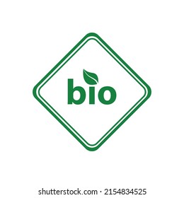 bio sign on white background