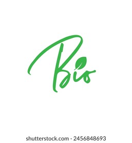 bio sign on white background