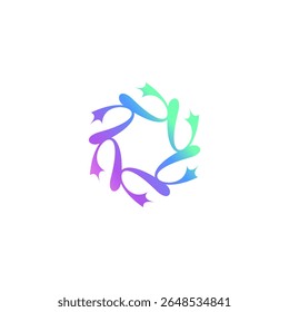 bio splash, floral neuron, plasma circular vector. nerve cell icon, pharma, clinic logo, abstract, biotech atom, molecule, nano, sparkling water.
