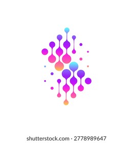 bio splash, letter S logo, abstract water, floral neuron logo plasma vector. abstract, biotech atom, molecule, nano, sparkling water.