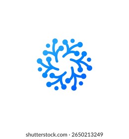 bio splash, pharma, clinic logo, abstract water, floral neuron logo plasma vector. medical