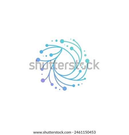 bio splash, pharma, clinic logo, abstract water, floral, couseliing, perfect for all business