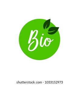 Bio sticker with leaves