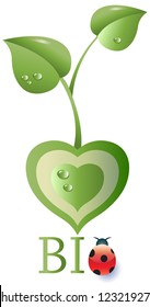 Bio Symbol on White Background