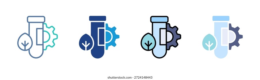 Conjunto de iconos de sistema bio colección de estilos múltiples