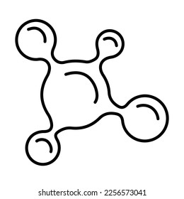 bio tech icon on white background, vector illustration.