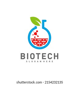 Bio Tech Lab Logo Template, Molecule, DNA, Atom, Medical Or Science Logo Design Vector