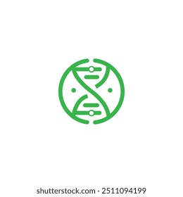 Biotechnologie Molekül Logo Design, Blatt grüne Technologie Logo, Natur Tech Symbol Symbol, Kreative Agro Tech Logo Design, Öko-Tech
