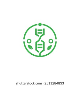 diseño del logotipo de la molécula de la biotecnología, logotipo de la tecnología verde de la hoja, icono del símbolo de la tecnología de la naturaleza, diseño creativo del logotipo de Agro tech	