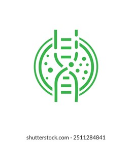 bio tech molecule logo design, leaf green technology logo , nature tech symbol icon, Creative Agro tech logo design	