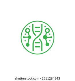 bio tech molecule logo design, leaf green technology logo , nature tech symbol icon, Creative Agro tech logo design	