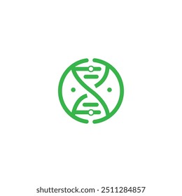 bio tech molécula logotipo design, folha verde tecnologia logotipo, natureza ícone símbolo técnico, Creative Agro tecnologia logotipo design	