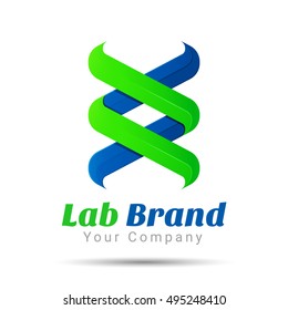 bio technology, biology design, DNA logo template. Vector business icon. Corporate branding identity design illustration for your company. Creative abstract concept.
