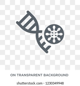bio technology icon. Trendy flat vector bio technology icon on transparent background from general  collection. 