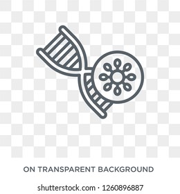 bio technology icon. Trendy flat vector bio technology icon on transparent background from general  collection. High quality filled bio technology symbol use for web and mobile