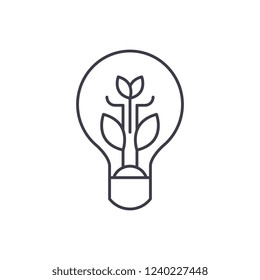 Bio technology line icon concept. Bio technology vector linear illustration, symbol, sign