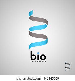 bio technology, bio logo, biology design, bio concept logo, DNA logo