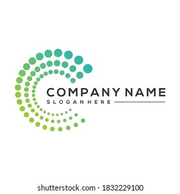 bio technology logo design template
