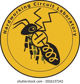 A bio or technology related hazard symbol. Can be used in articles about science or nature, or as a sticker