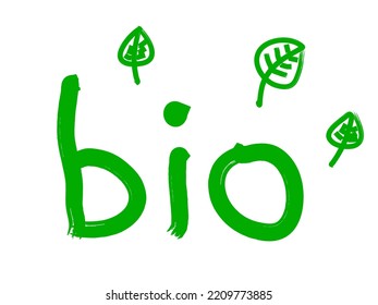 Bio Text Handwritten Vector Graphics Stock Vector (Royalty Free ...