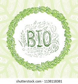 Bio. Vector illustration