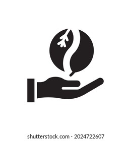 Bio vector solid icon style illustration. EPS 10 File