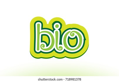 Bio Word Text Logo Badge On Stock Vector (Royalty Free) 718981378 ...