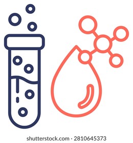 Biochemical Test Simple and clear vector icon web design and for presentation