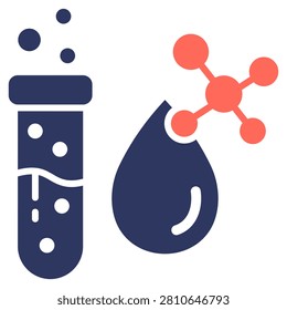 Biochemical Test Simple and clear vector icon web design and for presentation