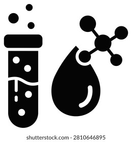 Biochemical Test Simple and clear vector icon web design and for presentation