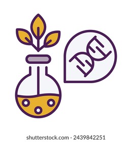Biochemist icon editable stock vector illustration
