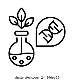 Biochemist icon editable stock vector illustration