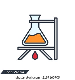 ilustración vectorial del icono bioquímica. plantilla de símbolo de química para colección de diseño gráfico y web