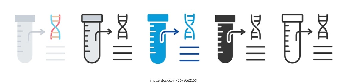 Conjunto de iconos de bioquímica Estilo múltiple Varias colecciones