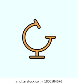 biochemistry, lab research color vector icon, vector illustration