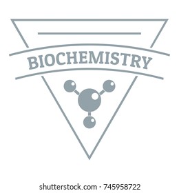 Biochemistry logo. Simple illustration of biochemistry vector logo for web