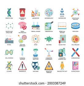 Biochemistry, Thin Line and Pixel Perfect Icons