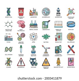 Biochemie, Thin Line und Pixel Perfect Icons