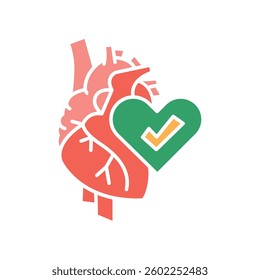 Biocompatibility black line icon. Vector isolated element. Editable stroke.