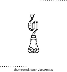 bio-cultivation and fermentation of microorganisms, bioengineering icon