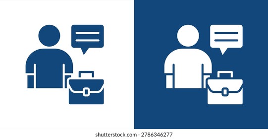 biodata icon, with light and dark background.