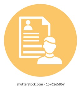 
Biodata Isolated Vector Icon which can easily modify or edit
