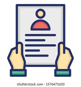 
Biodata Isolated Vector Icon which can easily modify or edit
